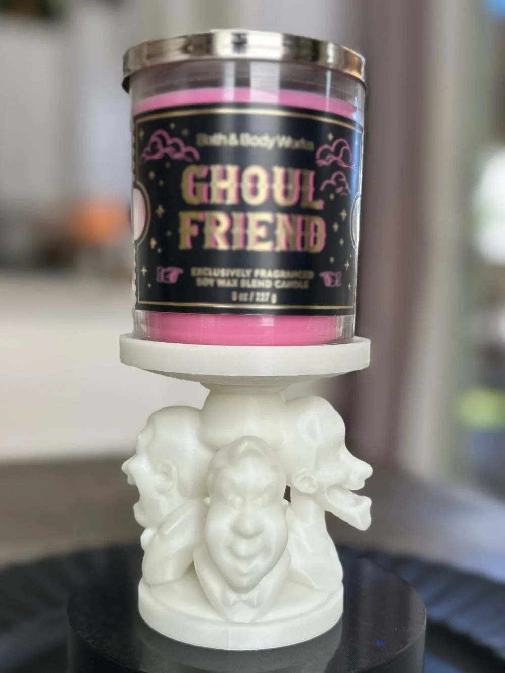 Disney Haunted Mansion Singing Busts Single Wick Candle Holder Bath & Body Works